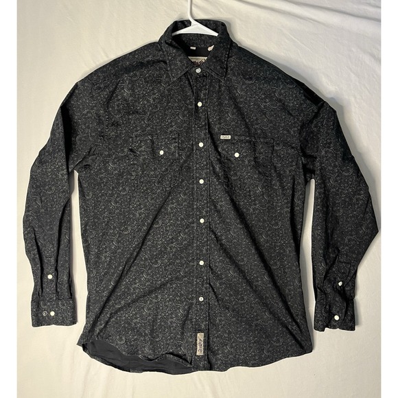 Western Rise Other - Rafter C Cowboy Collection Pearl Snap Shirt Men's Large Paisley Western Long Slv